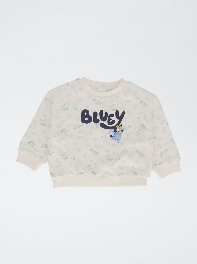 Completo 2 pezzi felpa + shorts 'Bluey' Bianco - Kiabi