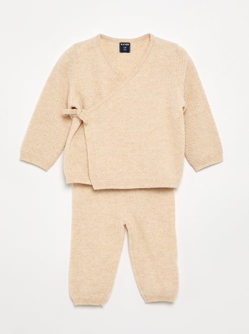 Completo 2 pezzi in lana e cashmere - Premium - Kiabi