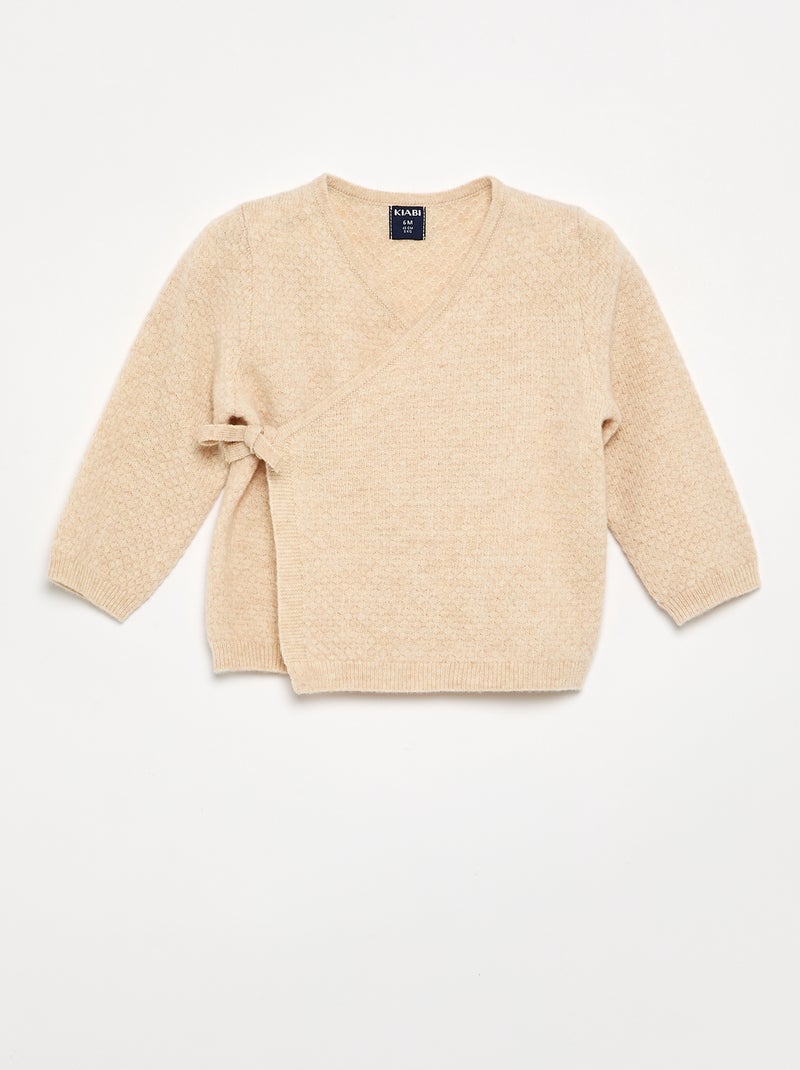 Completo 2 pezzi in lana e cashmere - Premium Beige - Kiabi