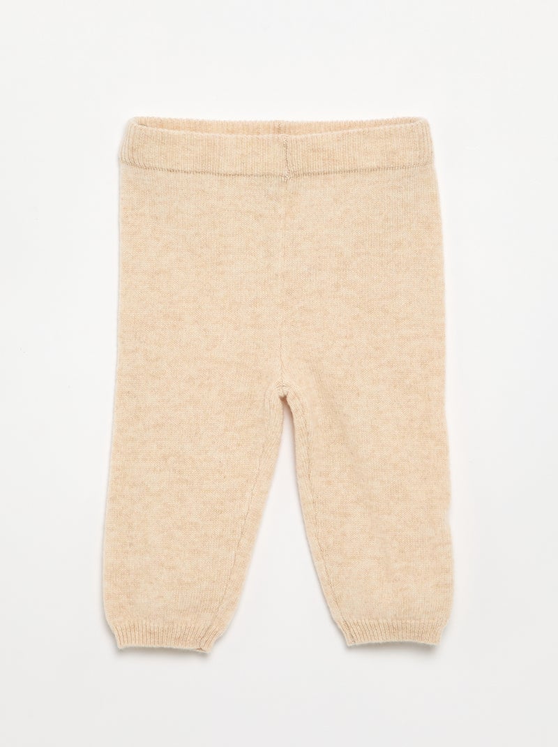 Completo 2 pezzi in lana e cashmere - Premium Beige - Kiabi