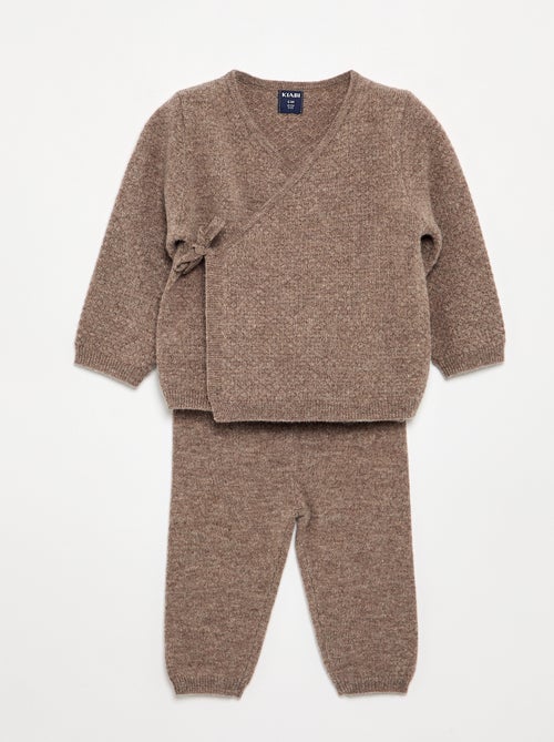 Completo 2 pezzi in lana e cashmere - Premium - Kiabi