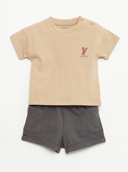 Completo 2 pezzi short + T-shirt - Kiabi