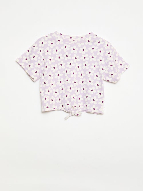 Completo 2 pezzi T-shirt + pantaloni a zampa - Kiabi