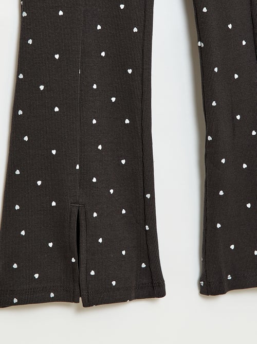 Completo 2 pezzi T-shirt + pantaloni a zampa - Kiabi