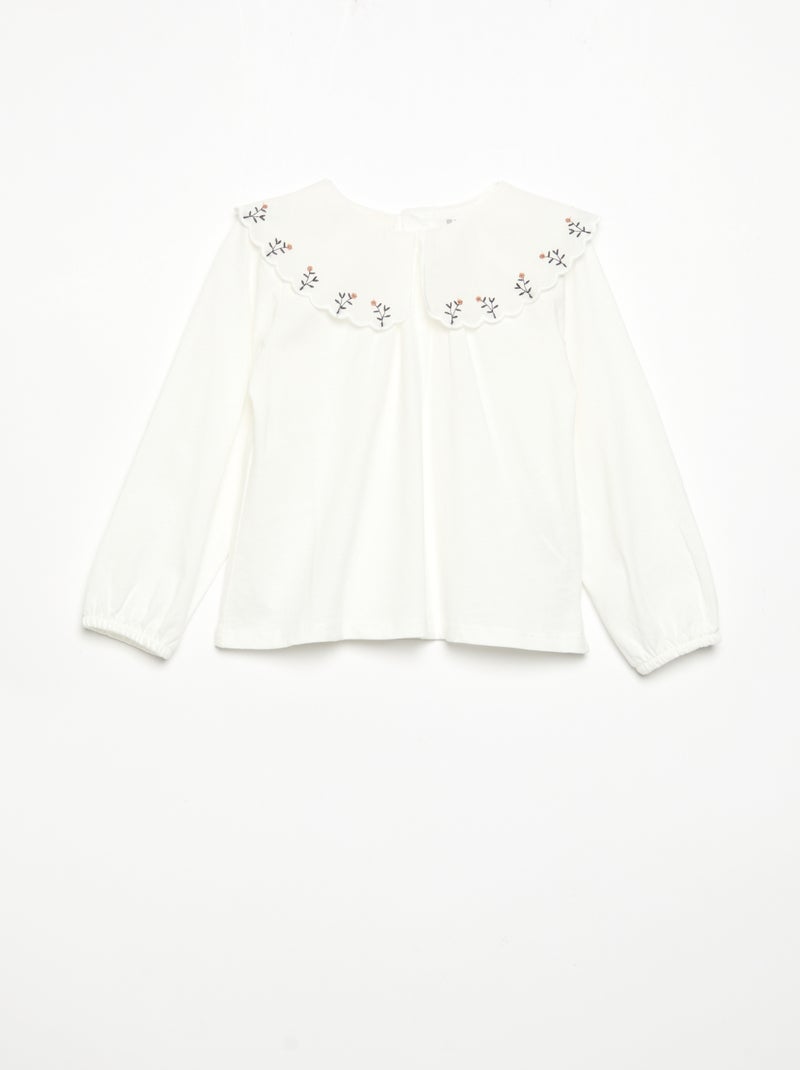 Completo 3 pezzi - Cardigan senza maniche + T-shirt + pantaloni Bianco - Kiabi