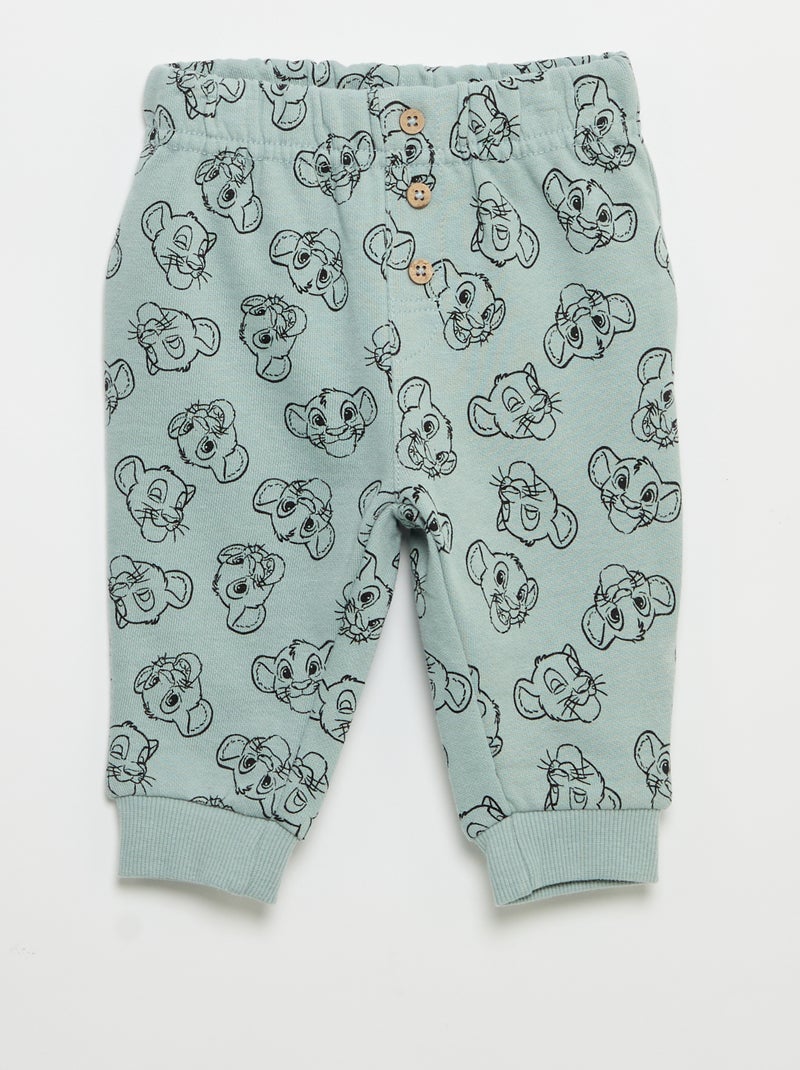 Completo 3 pezzi 'Disney' - Felpa + pantaloni + T-shirt a maniche lunghe Verde - Kiabi