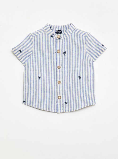 Completo a righe 2 pezzi - camicia + pantaloncini - Kiabi