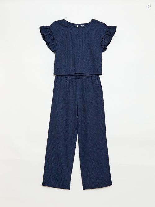 Completo a righe t-shirt + pantaloni - 2 pezzi - Kiabi