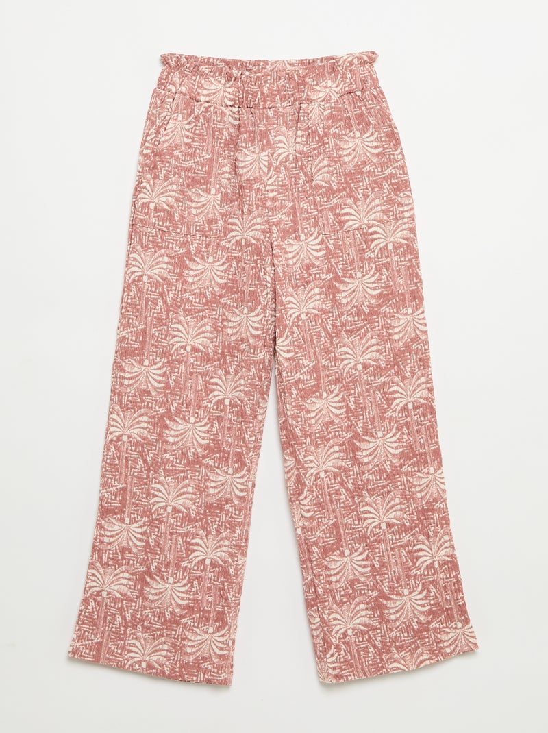 Completo a righe t-shirt + pantaloni - 2 pezzi Rosa - Kiabi