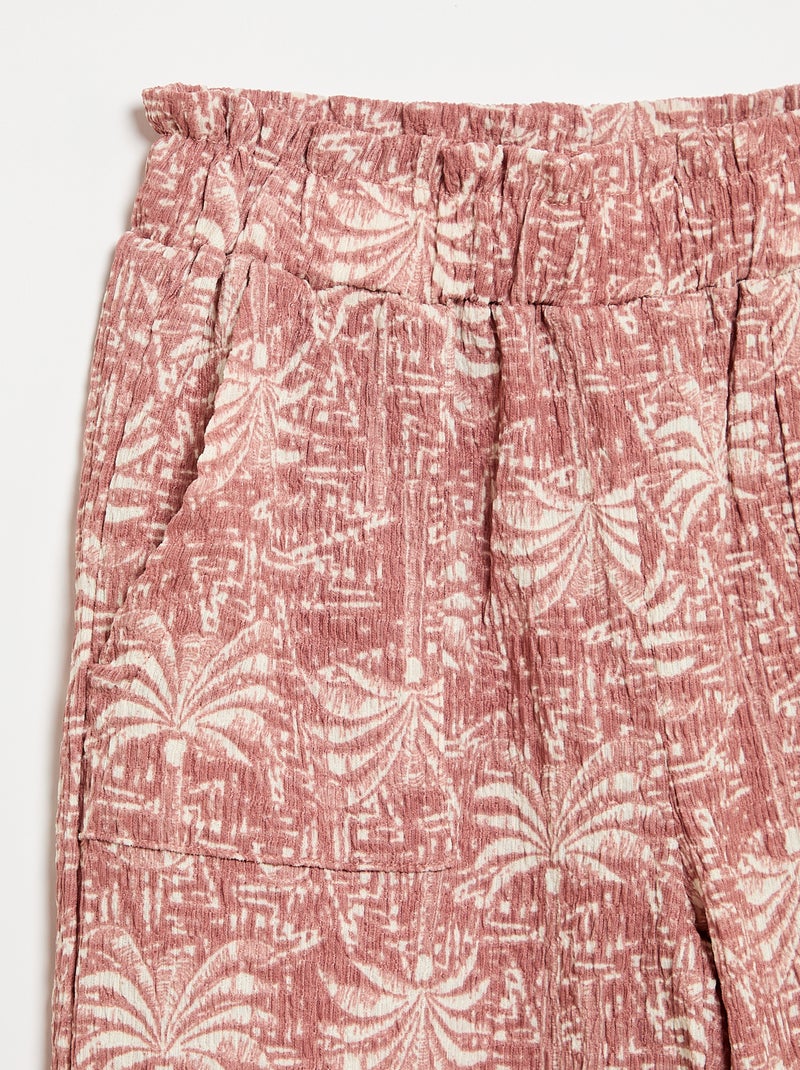 Completo a righe t-shirt + pantaloni - 2 pezzi Rosa - Kiabi