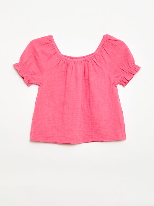 Completo blusa + shorts tinta unita - 2 pezzi - Kiabi