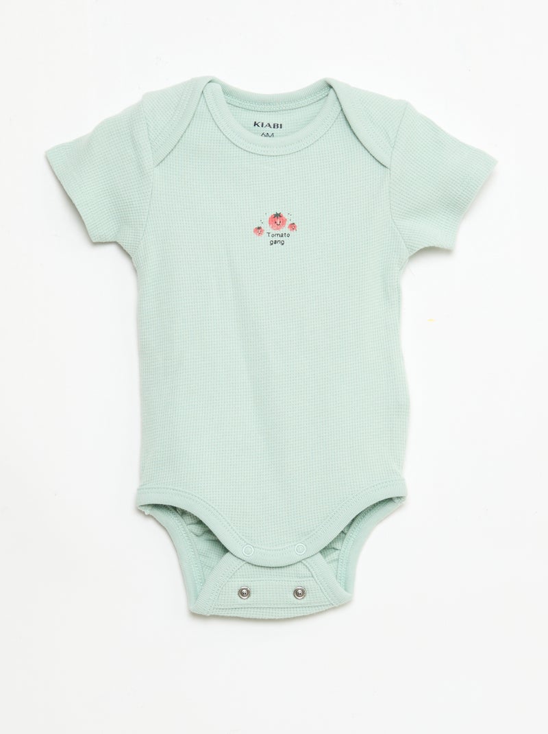 Completo body evolutivo + tutina in maglia a costine Bianco - Kiabi