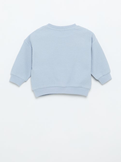 Completo da jogging in tessuto waffle - 2 pezzi - Kiabi