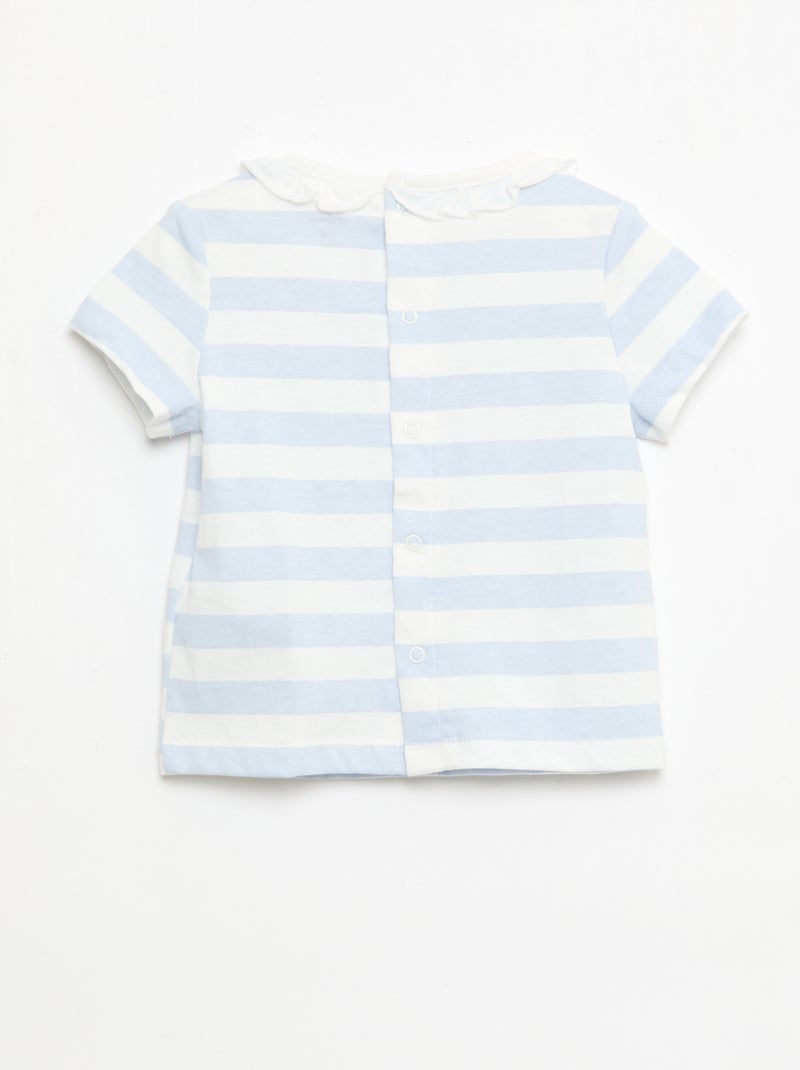 Completo "Disney" 2 pezzi - T-shirt + tutina corta Blu - Kiabi