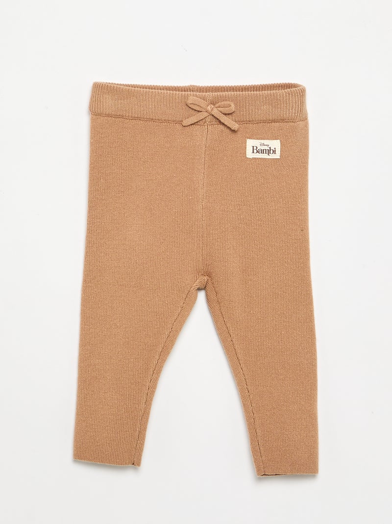 Completo 'Disney' 2 pezzi in maglia - Maglioncino + leggings Beige - Kiabi