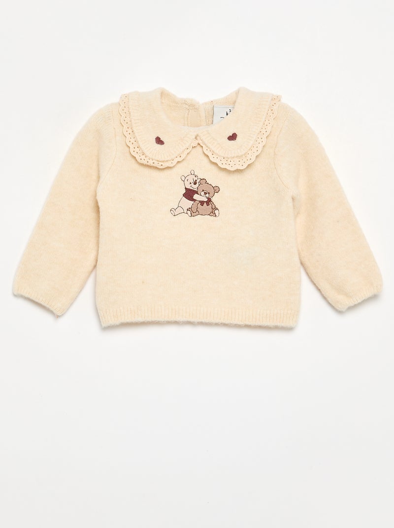 Completo \'Disney\' 2 pezzi in maglia - Maglione + leggings Bianco - Kiabi