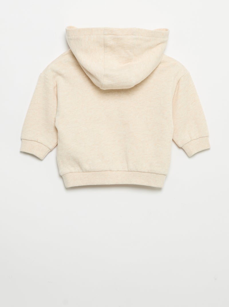 Completo felpa + jogging + t-shirt - 3 pezzi Beige - Kiabi