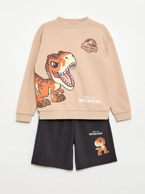 Completo felpa + pantaloncini \'Jurassic World\' - 2 pezzi - Kiabi