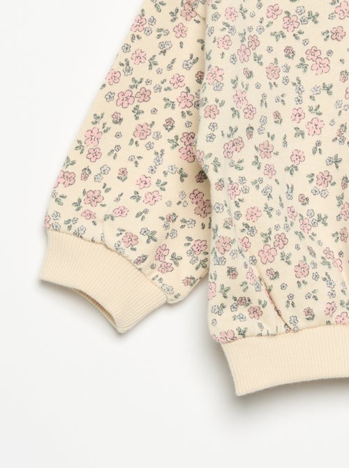 Completo felpa stampata + leggings - Kiabi