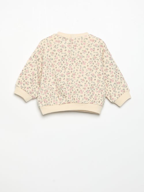 Completo felpa stampata + leggings - Kiabi