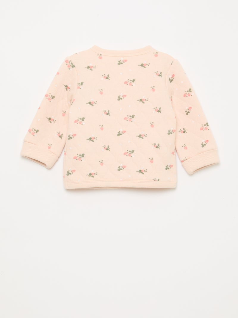 Completo gilet incrociato + leggings - 2 pezzi Rosa - Kiabi