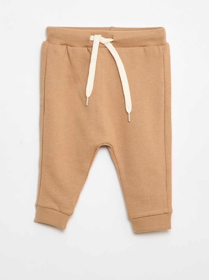 Completo in pile felpa + pantaloni - 2 pezzi Marrone - Kiabi