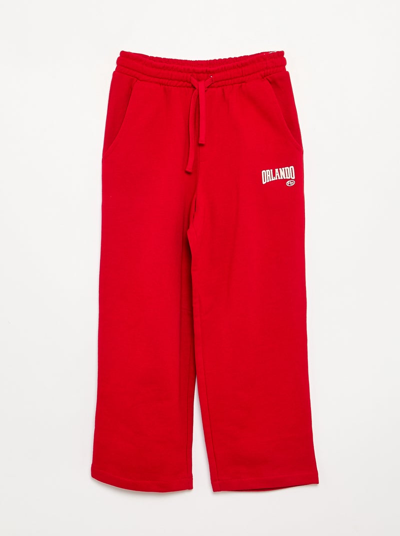 Completo jogging felpa + pantaloni - 2 pezzi Rosso - Kiabi