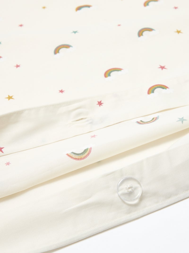 Completo letto copripiumino (140 x 200cm) + federa - 2 pezzi Beige - Kiabi