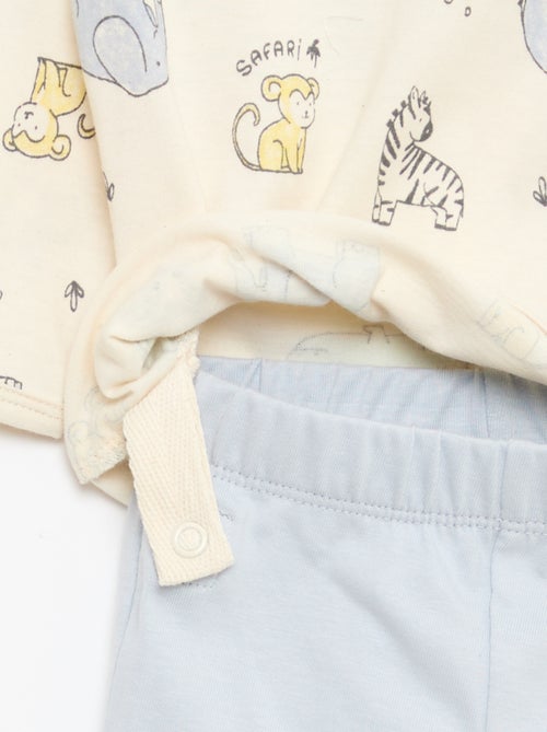 Completo pigiama chill in jersey di cotone - Kiabi