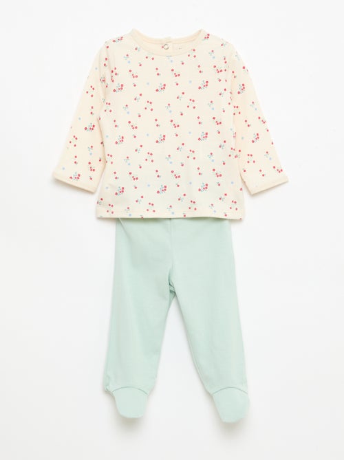 Completo pigiama chill in jersey di cotone - Kiabi