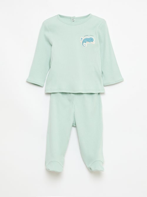 Completo pigiama chill in jersey di cotone - Kiabi