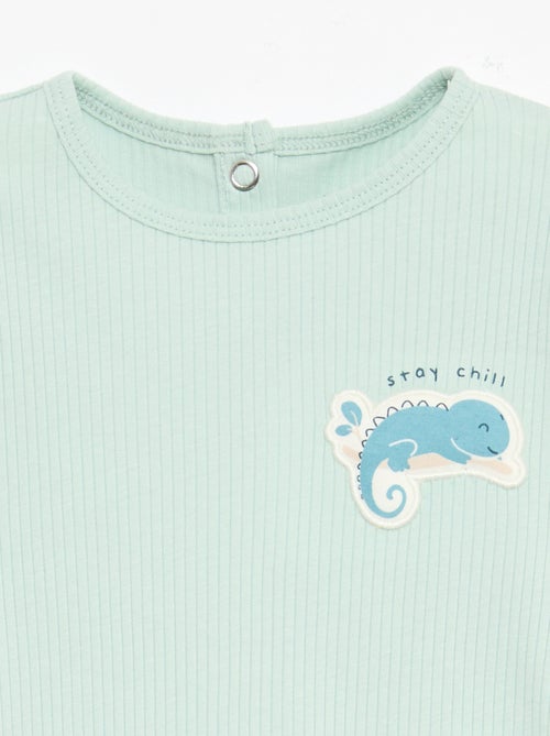 Completo pigiama chill in jersey di cotone - Kiabi