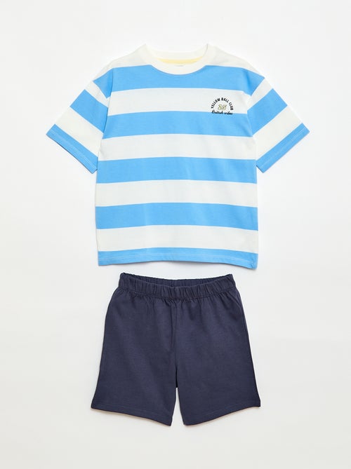 Completo pigiama corto 2 pezzi T-shirt + pantaloncino - Kiabi