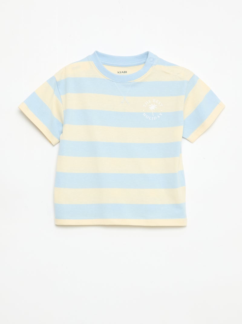 Completo pigiama corto t-shirt + short - 2 pezzi Blu - Kiabi