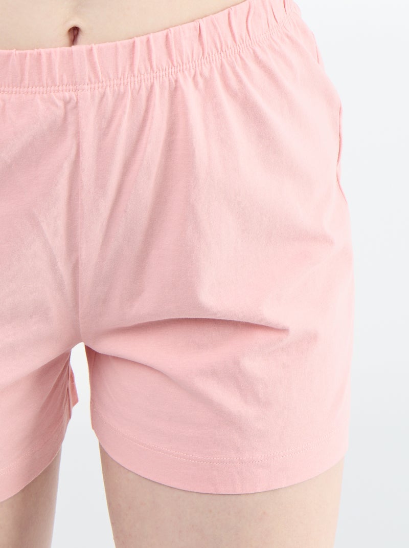 Completo pigiama 'Diddle' short + t-shirt - 2 pezzi Bianco - Kiabi