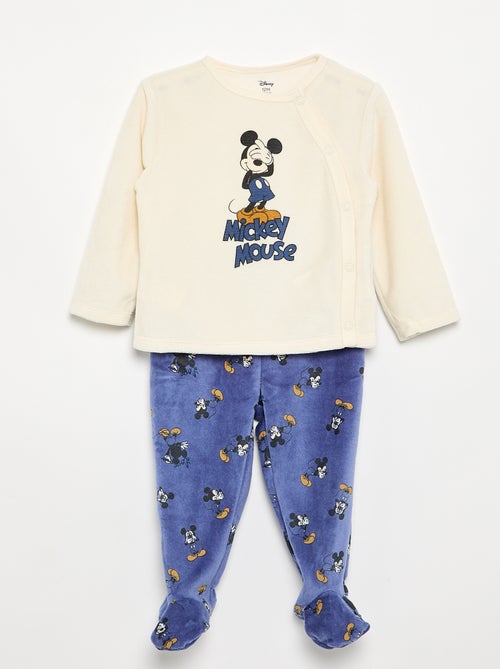 Completo pigiama in velluto "Mickey Mouse" - 2 pezzi - Kiabi Completo pigiama in velluto "Mickey Mouse" - 2 pezzi - Kiabi