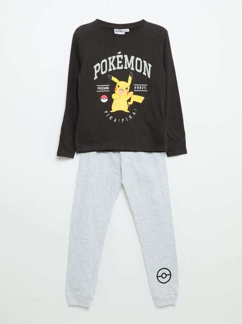 Completo pigiama lungo "Pikachu" "Pokémon" - 2 pezzi - Kiabi