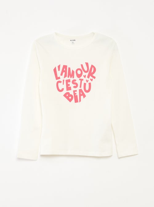 Completo pigiama t-shirt + pantaloni - 2 pezzi - Kiabi