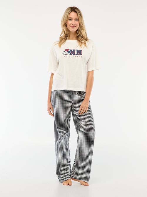 Completo pigiama t-shirt + pantaloni in popeline 'Angel' - 2 pezzi - Kiabi