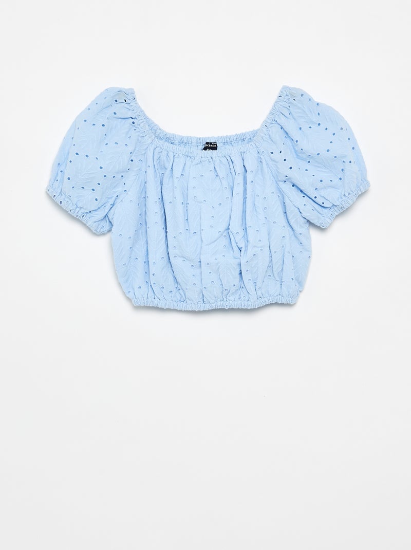 Completo ricamato 2 pezzi - shorts + blusa Blu - Kiabi