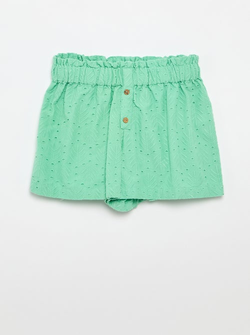 Completo ricamato 2 pezzi - shorts + blusa - Kiabi