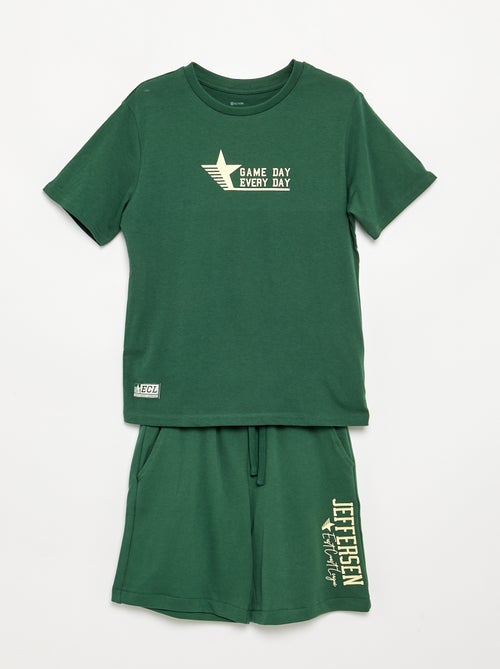 Completo short + t-shirt - 2 pezzi - Kiabi Completo short + t-shirt - 2 pezzi - Kiabi