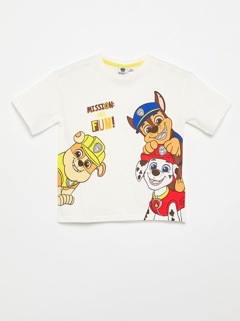 Completo shorts + T-shirt "PAW Patrol" Bianco - Kiabi