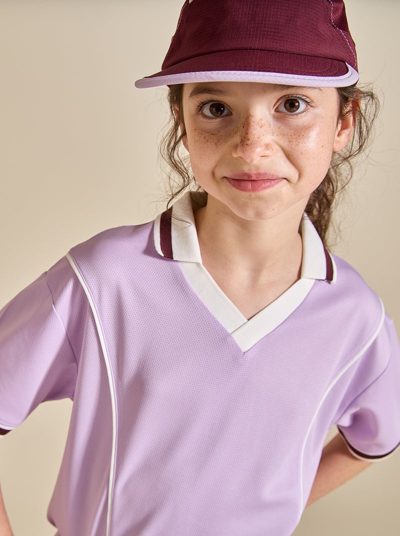 Completo sportivo t-shirt + pantaloncini Viola - Kiabi