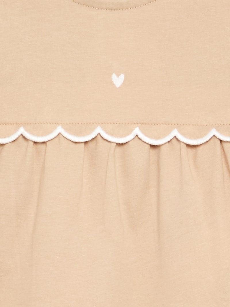 Completo T-shirt + leggings Beige - Kiabi