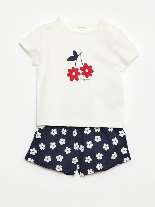 Completo t-shirt + pantaloncini all-over - Kiabi