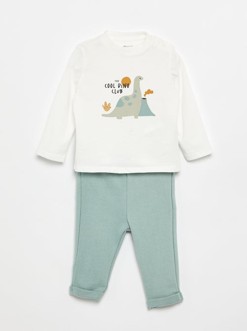 Completo T-shirt + pantaloni da jogging - 2 pezzi - Kiabi