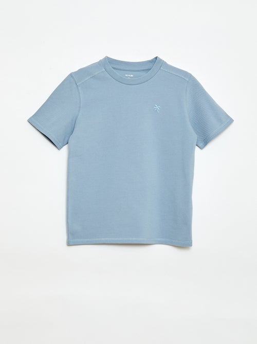Completo t-shirt + shorts in piqué di cotone - Kiabi