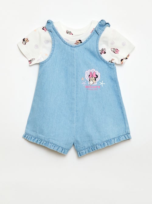 Completo t-shirt + tutina corta "Disney" "Mickey" - Kiabi Completo t-shirt + tutina corta "Disney" "Mickey" - Kiabi
