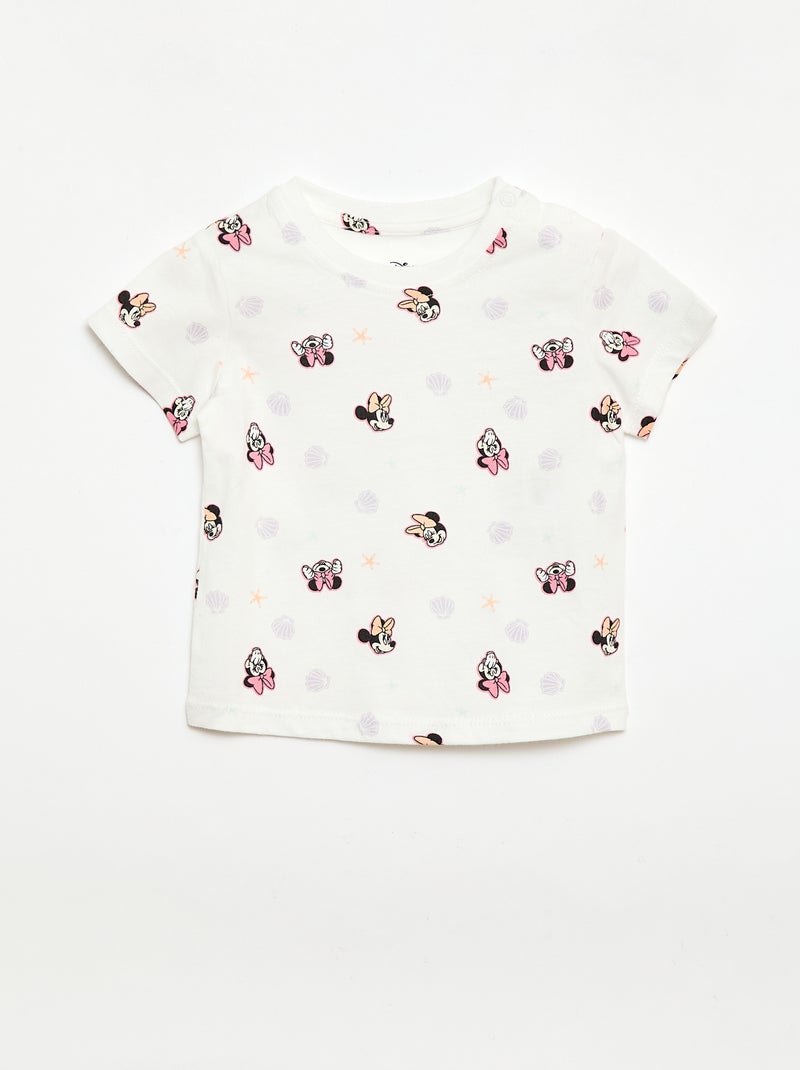 Completo t-shirt + tutina corta "Disney" "Mickey" Bianco - Kiabi